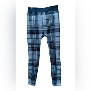 gmi Plaid Stretchy Leggings Girls Sz. Large Thick